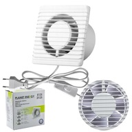 KÚPEĽŇOVÝ VENTILÁTOR SILENT HOME FI 100 KÁBEL SO SÚPRAVOU SPÄTNÝCH VENTILOV