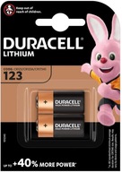 2x DURACELL LÍTIOVÉ BATÉRIE 123 CR123 CR123A 3V