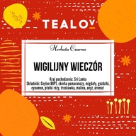 TEALOV čierny čaj VIANOČNÝ VEČER 50g