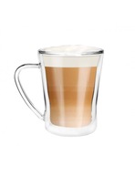 Termálne sklo s uškom na kávu, čaj, 1 ks hrnček BASTIAN 250 ml