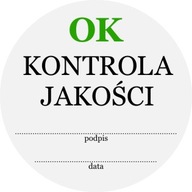 Nálepka, nálepka kontroly kvality 4cm, 24 kusov