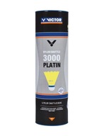 Nylonové loptičky na bedminton VICTOR 3000 PLATIN Yellow Zdarma 6 ks