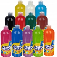 Farby na školské plagáty ASTRA, sada 12 farieb x 500ml