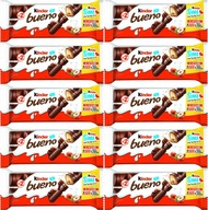 Kinder Bueno mliečna a orechová tyčinka 43g x10