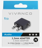 Adaptér do lietadla 2 x Jack Mono - Jack Stereo VIVANCO Store W-wa