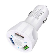 2.1A QC3.0 4 USB nabíjačka do auta 12-32V Ad