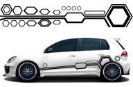 2x NÁLEPKY na TÉMU AUTO HEXAGON 45 cm x 2,5 m