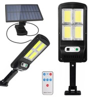 SOLAR LAMPA ULIČNÝ MAJÁK 128LED RÚČKA + DIAĽK