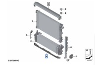 DOLNÝ KRYT RADIATORA BMW X5 G05 18- 8589087