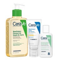 CeraVe Set hydratačný krém na tvár SPF 50 52 ml, penivý olej