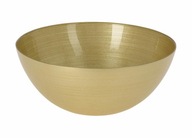 Sklenená miska na šalát 28 cm Zlaté prúžky