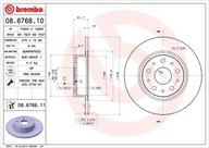 08.6768.11 BREMBO Brzdový kotúč