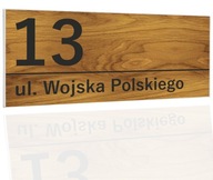 ČÍSLO DOMU | VZORKY | ADRESÁR S ČÍSLOM DOMU ULICA 45x20cm | PVC