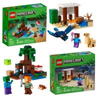 LEGO MINECRAFT Swamp Adventure 21240 + Steve's Adventure 21251 MINECRAFT