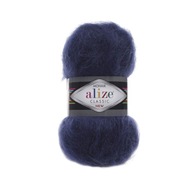 Alize Mohair Klasický mohér / 395 námornícka modrá