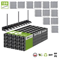 40x Obrzeże trawnikowe ogrodowe 58 Border +120kotw