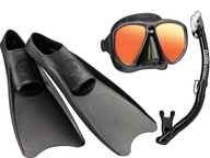 TUSA POWERVIEW ZRKADLOVÁ MASKA Snorkel FINS 46-48 BLACK