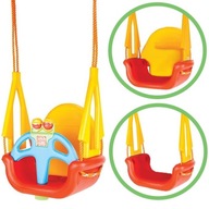 WOOPIE 3v1 bucket Swing Seat Rovné stúpajúce závesné červené