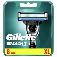 Gillette Mach3 náhradné čepele na holiace strojčeky, 8 ks