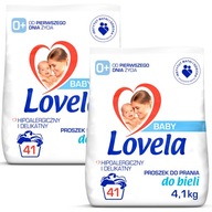 Lovela BABY detský biely prací prášok 2x 4,1kg