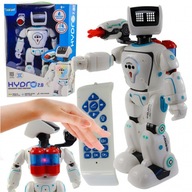 Vodou poháňaný robot s odpaľovacím zariadením, chodí a rozpráva