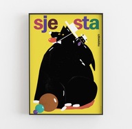 Siesta PLAGÁT, GRAFIKA, OBRAZ 30X40