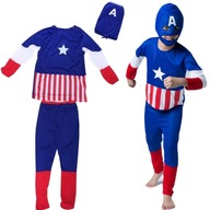 OUTFIT CAPTAIN AMERICA SUPERHERO DRESS S