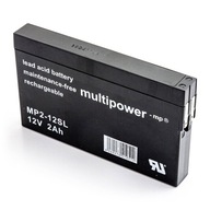 Multipower MP2-12SL 12V 2Ah AGM batéria