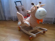 RIDING BUCKER PUSH HORSE Kolieska a palice ŽIRAFA