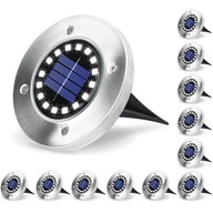 12x SOLÁRNE LED GARDEN ROVER POZEMNÉ LAMP