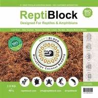 REPTIBLOCK Substrát Kokos Rašelina JEMNÁ 2,5 kg 40L