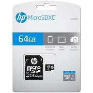 Pamäťová karta HP 64GB SDU64GBXC10HP-EF micro-SD SDXC CL10 + adaptér SD