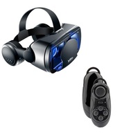 3D VR okuliare VRG PRO PLUS +Slúchadlá+Diaľkové ovládanie