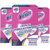 Vanish Color Catching Wipes 40 umytí x3