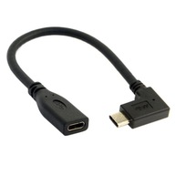Uhlový predlžovací kábel USB 3.1 C typu C M/F 0,2 m