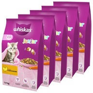 WHISKAS JUNIOR KRMIVO PRE MAČKY S KURAŤOM 5x1,4kg