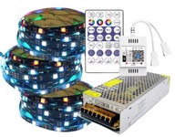 Set RGB LED pásik dúhový efekt WiFi muzikál 15m