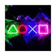 Neónové nočné svetlo PS4 Gaming symbol neónové LED nové