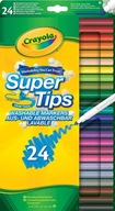 Crayola Multi-Color SuperTips 24 umývateľných fixiek