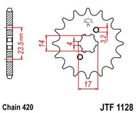 JT JTF1129.12 PREDNÉ OZUBENÉ KOLO