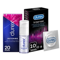 Durex Intense kondómy 10 gél SET