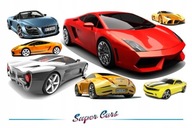 Nálepky na stenu Cars - Super Cars 10