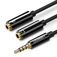 UGREEN AV141 AUX audio rozbočovač 3,5 mm mini jack kábel (samec) pre slúchadlá