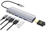 HUB USB-C HDMI 4k USB PD Power Delivery adaptér