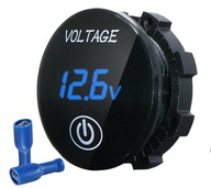 DC LED VOLTMETER 5-48V DOTYKOVÝ INDIKÁTOR ZAP/VYP