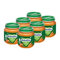 BoboVita Fruits Jablká s mrkvou SET 6x125g