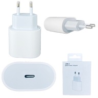 RÝCHLA NABÍJAČKA TELEFÓNU 20 W USB-C QC 3.0 USB-C BIELY ZDROJ IPHONE