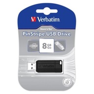 USB flash disk Verbatim, USB 2.0, 8 GB, PinStripe,