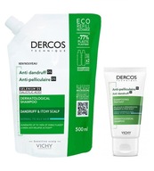 VICHY Dercos ŠAMPÓN proti lupinám pre mastné vlasy 500ml REFILL