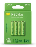 4x AAA R03 850mAh NiMH 1,2V batéria GP ReCyko+